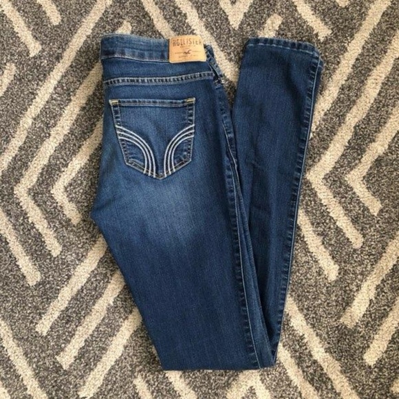 hollister womens black jeans